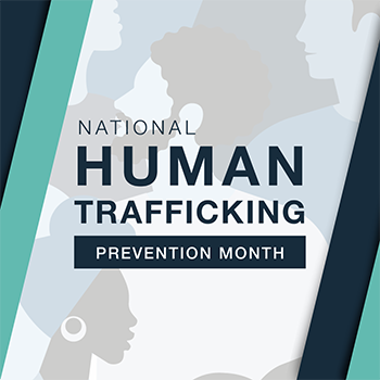 human trafficking prevention month logo