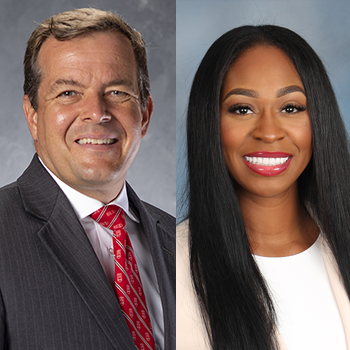 Image of Dean Rutledge and law student Golson