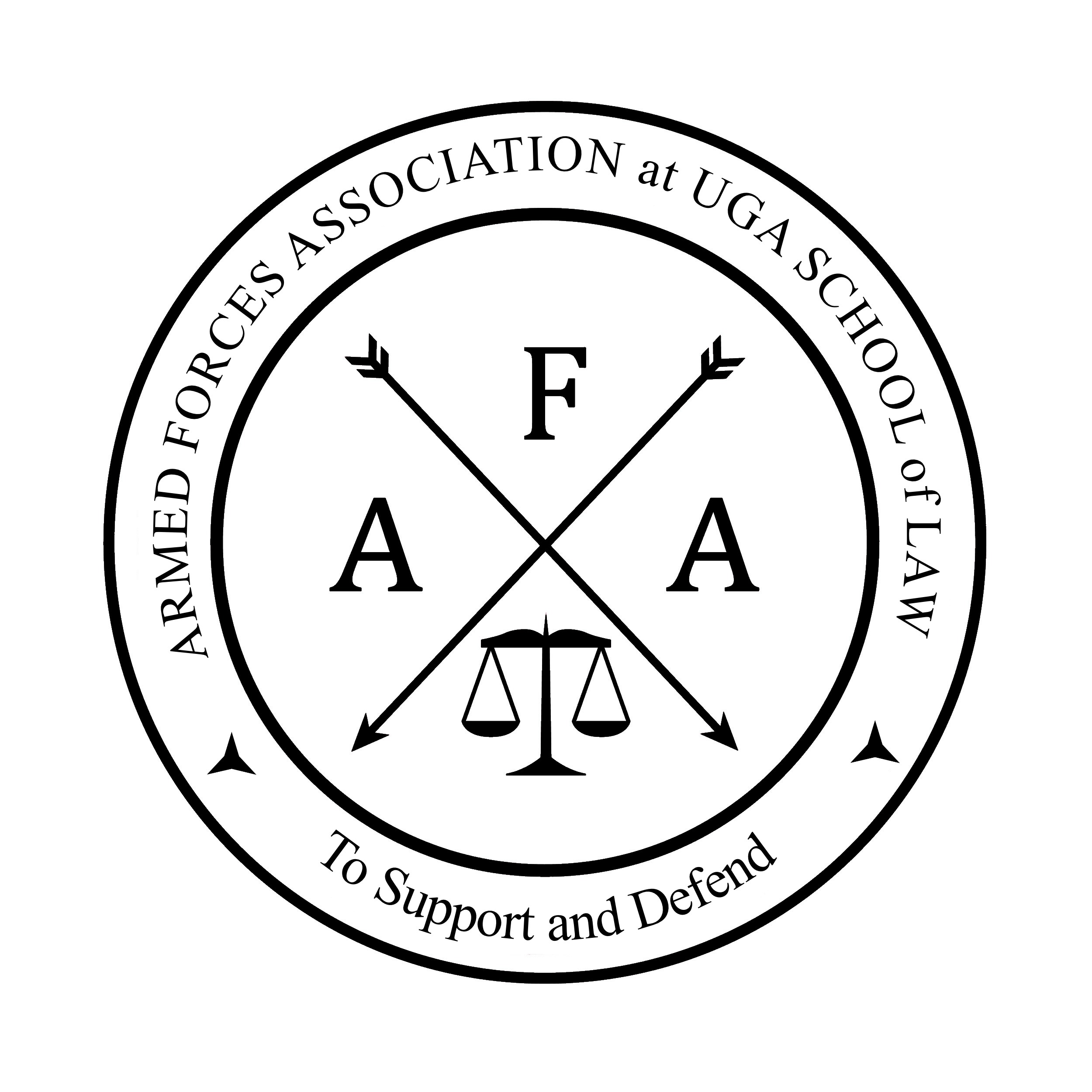 Armed Forces Association at UGA School of Law. To support and defend.
